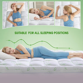 WhatsBedding mattress topper is machine washable for simple care.