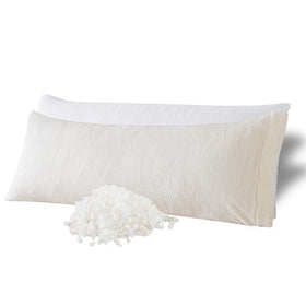 WhatsBedding memory foam body pillow with plush cover front view for all-season coziness.