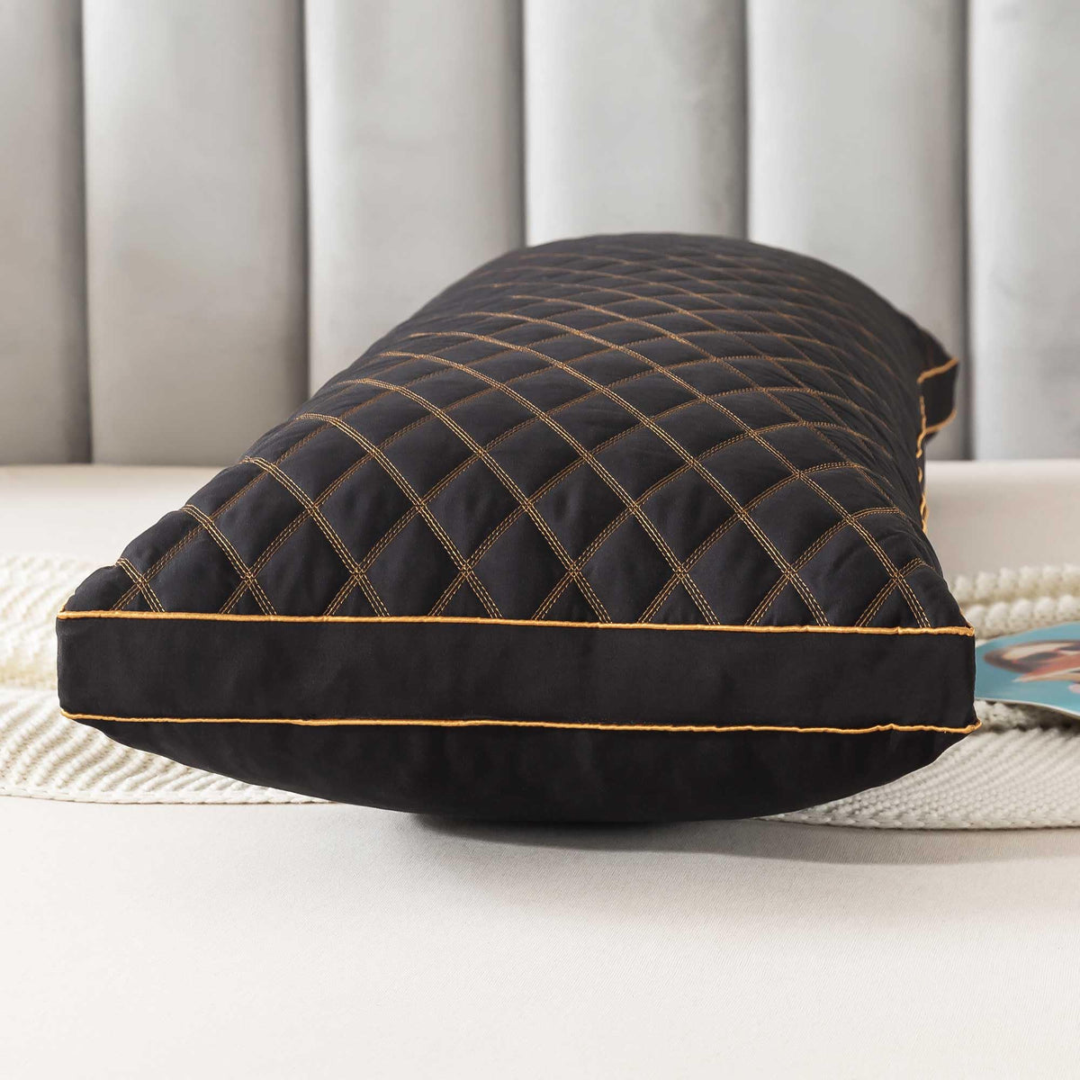 WhatsBedding memory foam body pillow side-sleeping supports spinal alignment and comfort.