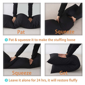 WhatsBedding removable zipper cover being machine washed for easy care