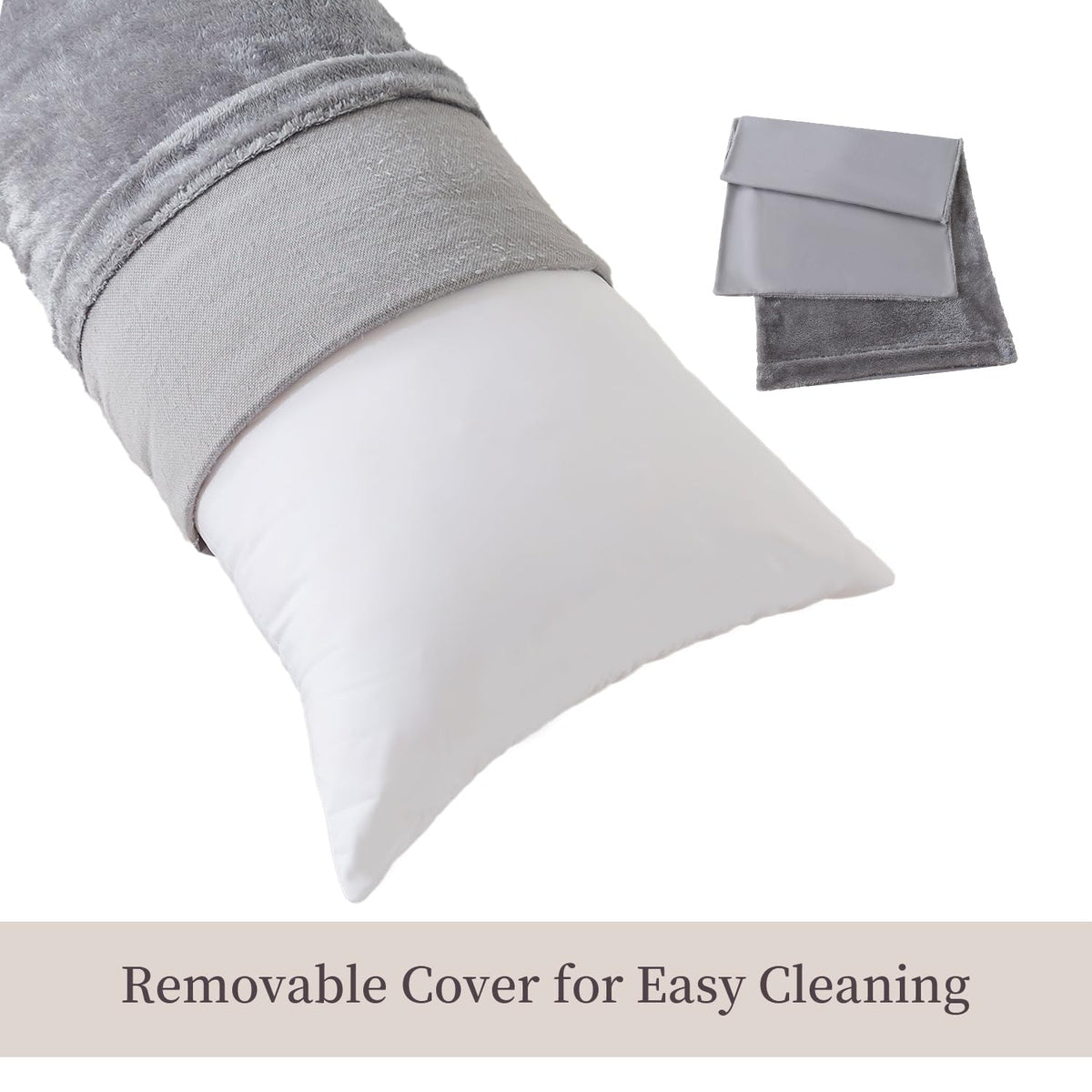 WhatsBedding pillow helps side sleepers align hips and back.