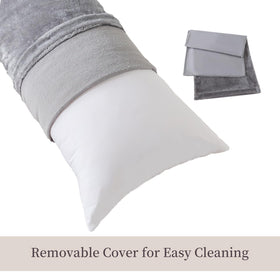 WhatsBedding pillow helps side sleepers align hips and back.