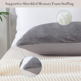 WhatsBedding pillow insert and case for easy use and maintenance.