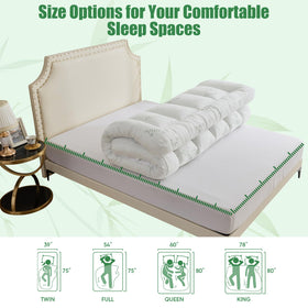 WhatsBedding soft pillow-top look offers inviting cushioning for sleep.