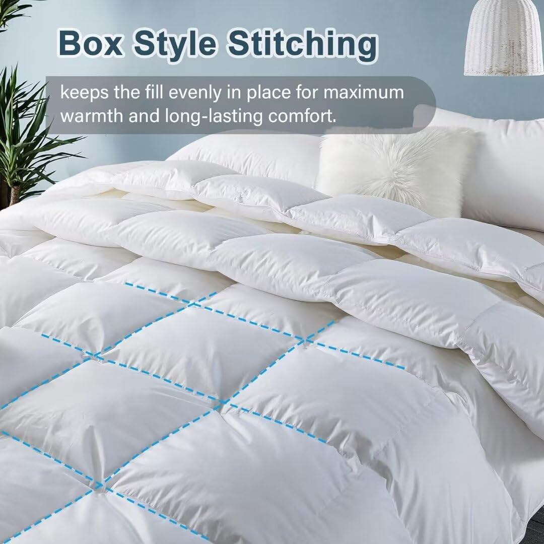 WhatsBedding twin comforter with loops and corner tabs to secure a duvet cover