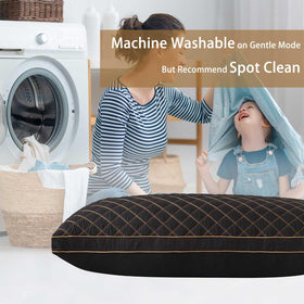 WhatsBedding vacuum-packed shipment delivers a fresh loft-ready pillow upon arrival.