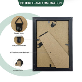WHEATHUSK frames plexiglass close-up emphasizes durable, clear protection for 4x6 photos.