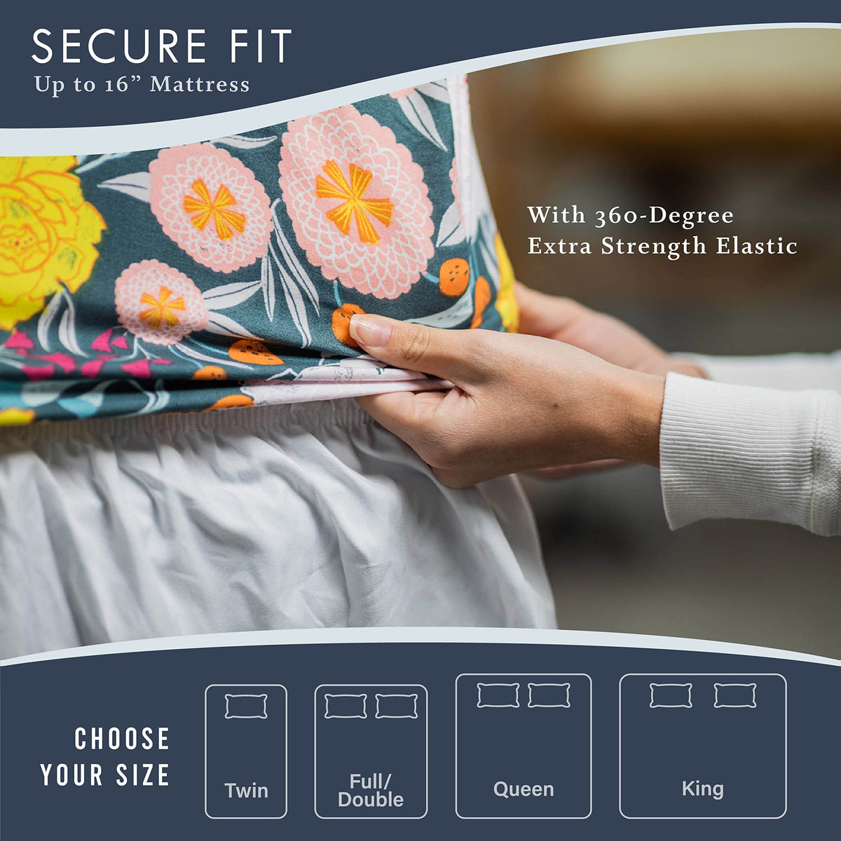 Where The Polka Dots Roam moisture-wicking sheets help you sleep cooler.