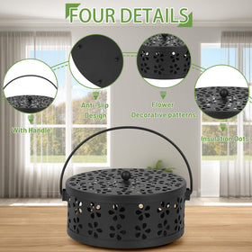 Whiidoom decorative hollow-out design adds a subtle centerpiece to any room.