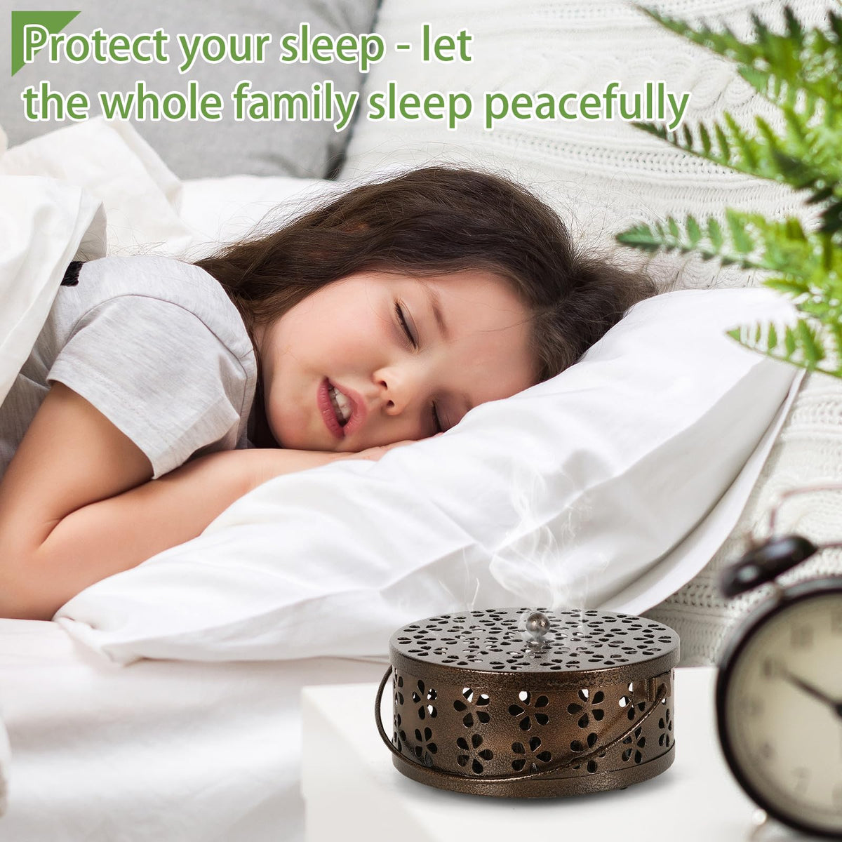 Whiidoom coil holder with lid shields rain and wind during burning.