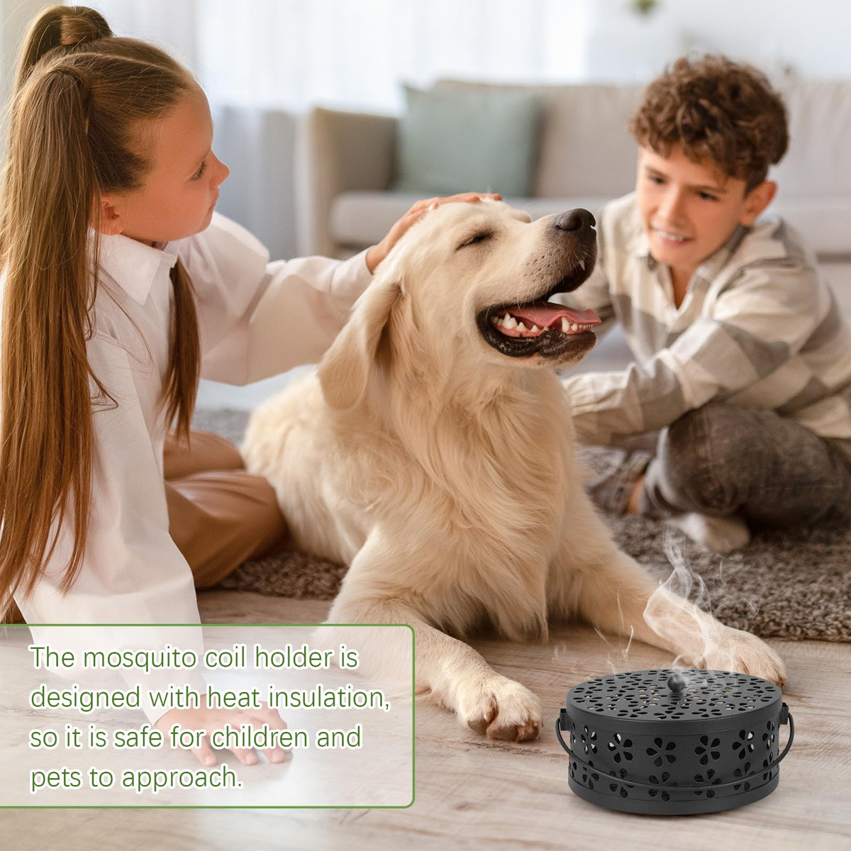 Whiidoom portable coil holder suitable for outdoor gatherings and patios.