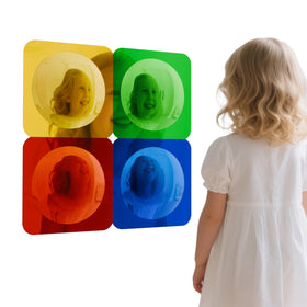 Whimtoyland bubble mirror red 10in offers engaging sensory reflection for focused play