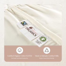 Whisper Organics organic cotton protection absorbs fluids without full waterproofing
