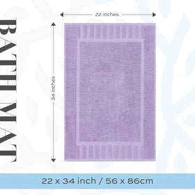 White Classic 1000 GSM cotton bath mat offers absorbent softness.