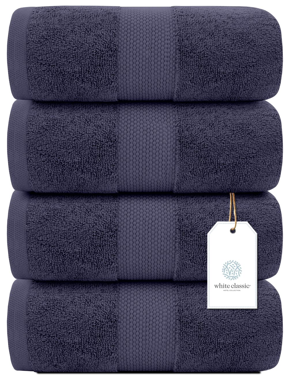 White Classic 700 GSM cotton close-up showing plush pile for ultra-soft feel