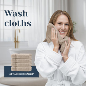 White Classic 8-piece set in a guest bathroom shows comprehensive coverage.