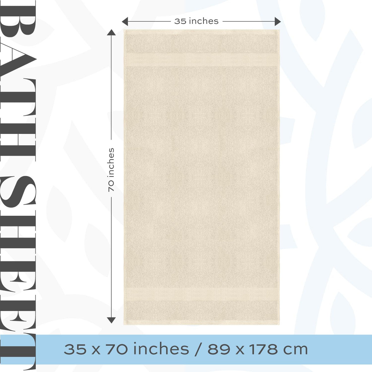White Classic bath sheet demonstrating quick-dry, high-absorbency performance after use.