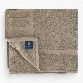 White Classic bath mat reversible backing detail highlights easy maintenance