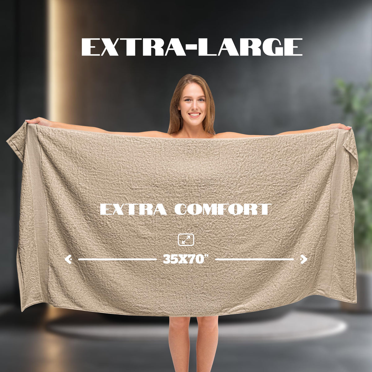 White Classic bath sheet 35x70 shows absorbent and quick-dry performance