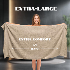 White Classic bath sheet 35x70 shows absorbent and quick-dry performance