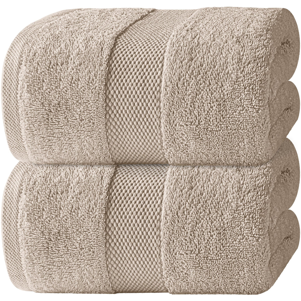 White Classic luxury bath sheet folded for plush hotel-like luxury
