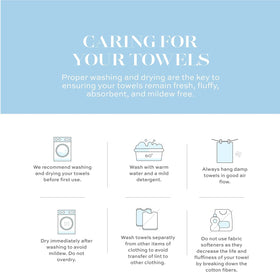 White Classic care-friendly towels ready for machine wash and quick refresh.