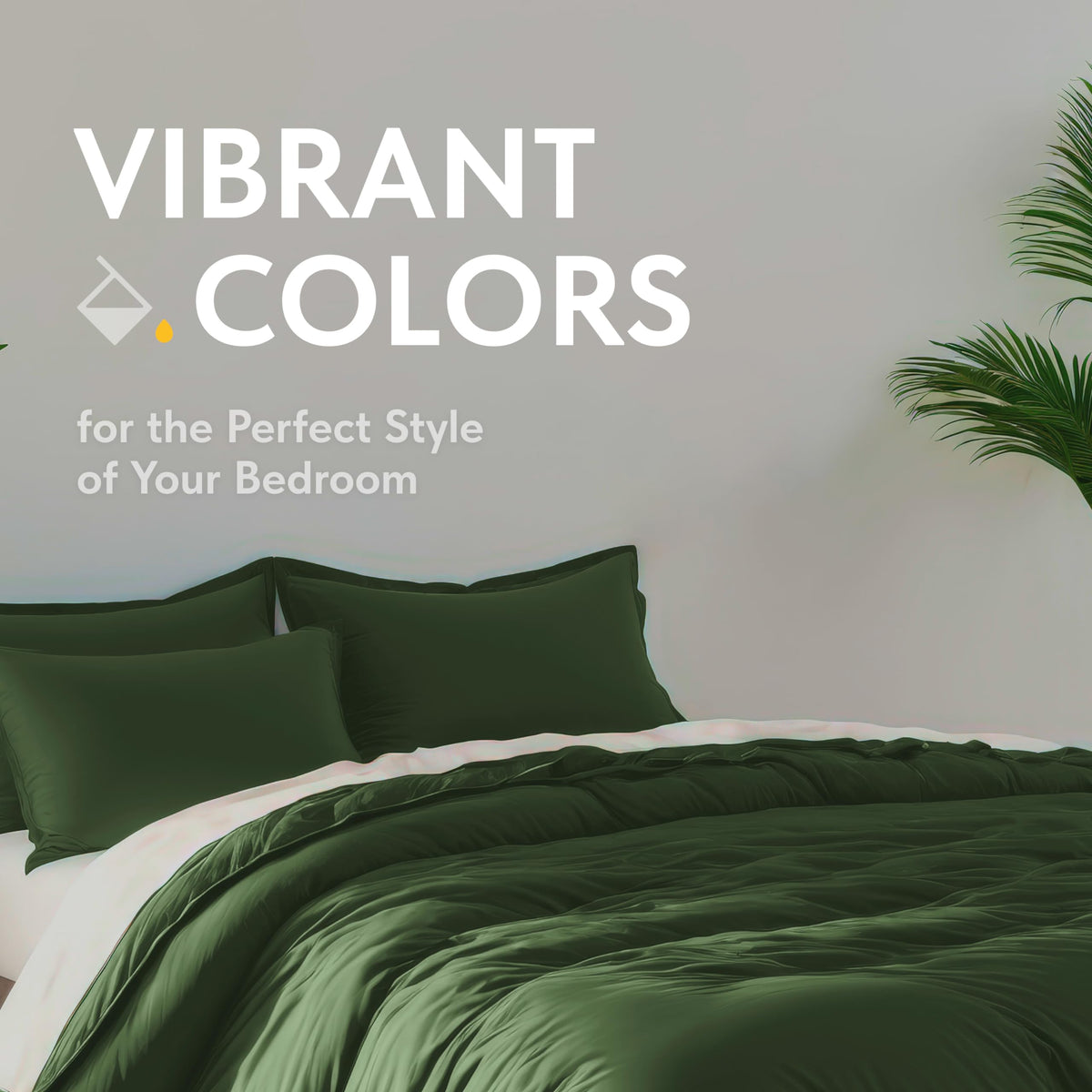 White Classic deep green bedding elevates any bedroom with timeless style