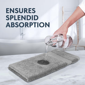 Dolphin Gray towel set in a 6-piece collection for guest bathrooms and hotels