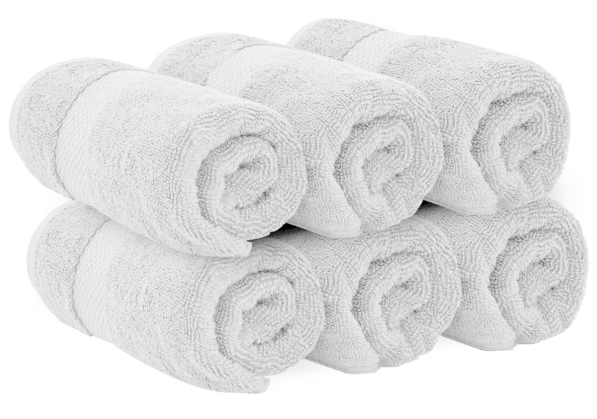 White Classic hotel collection in bathroom, elevating space with spa-like towel luxury.