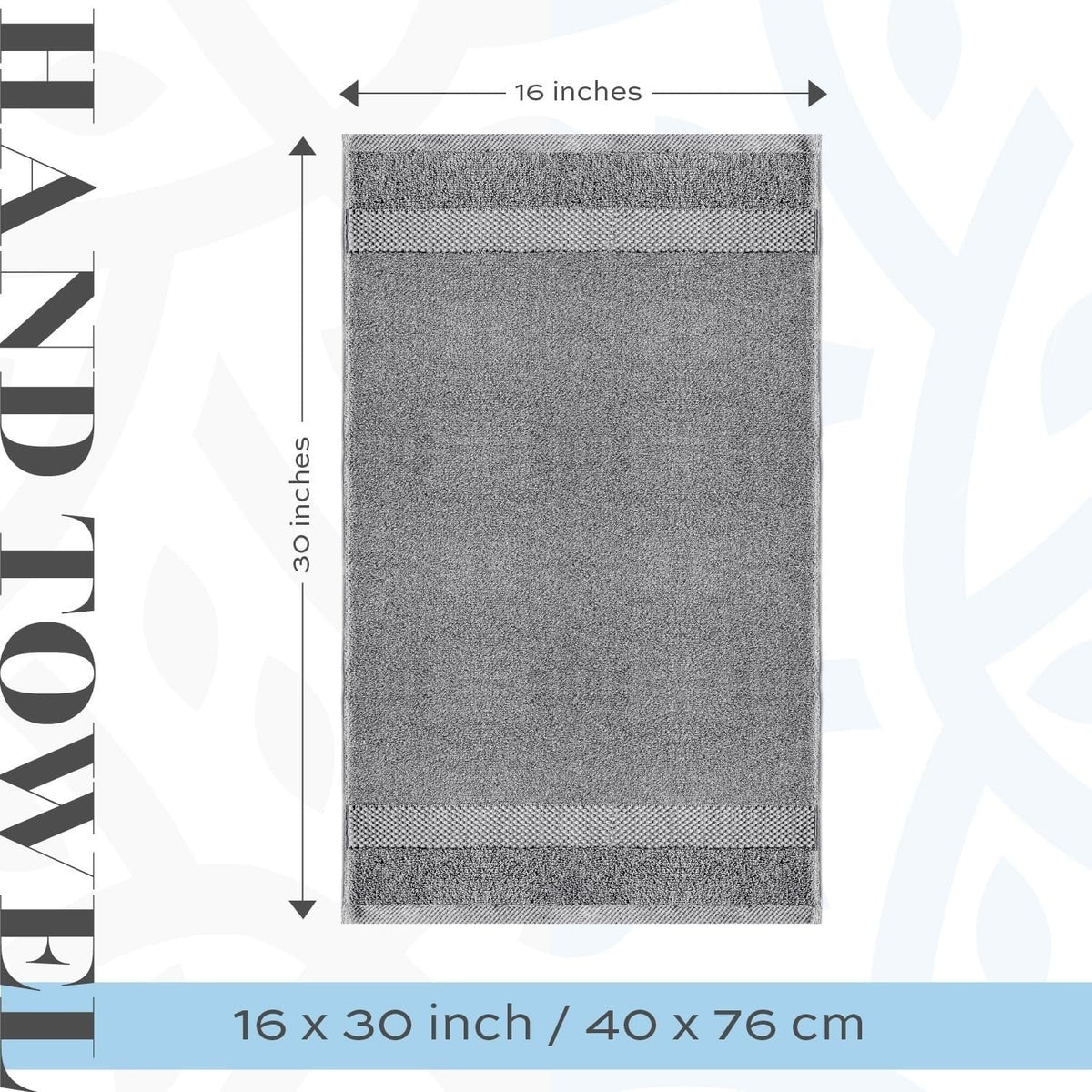 White Classic light-gray-towels: elegant color that suits any bathroom.