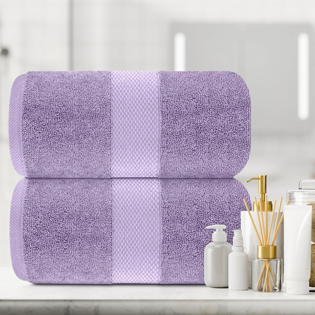 White Classic lint-free bath sheet for a clean look after wash.