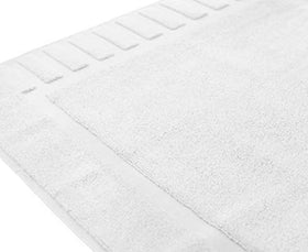 White Classic luxury bath mat 20x30 inches for generous coverage.