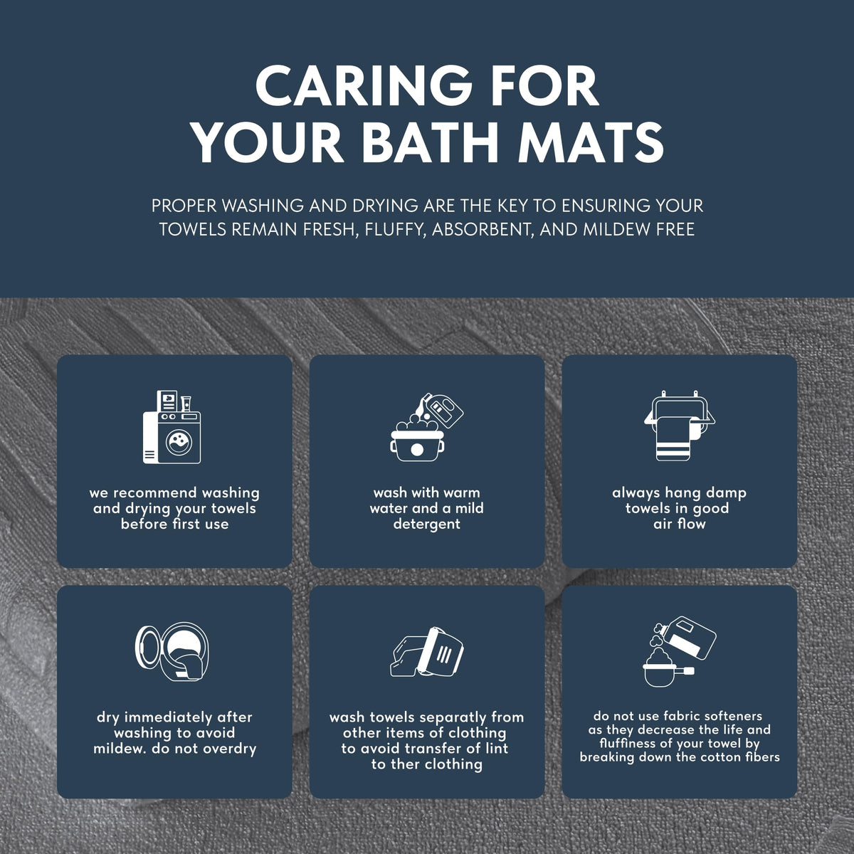 White Classic Luxury Bath Mat 2-pack provides convenient bathroom upgrade.
