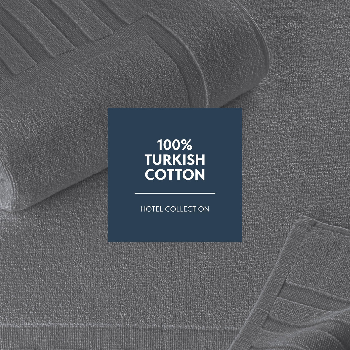 White Classic Luxury Bath Mat featuring quick-dry fabric for easy care.