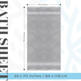 White Classic luxury bath sheet edge stitching demonstrates reinforced construction