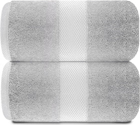 White Classic luxury bath sheet folded display highlights generous size
