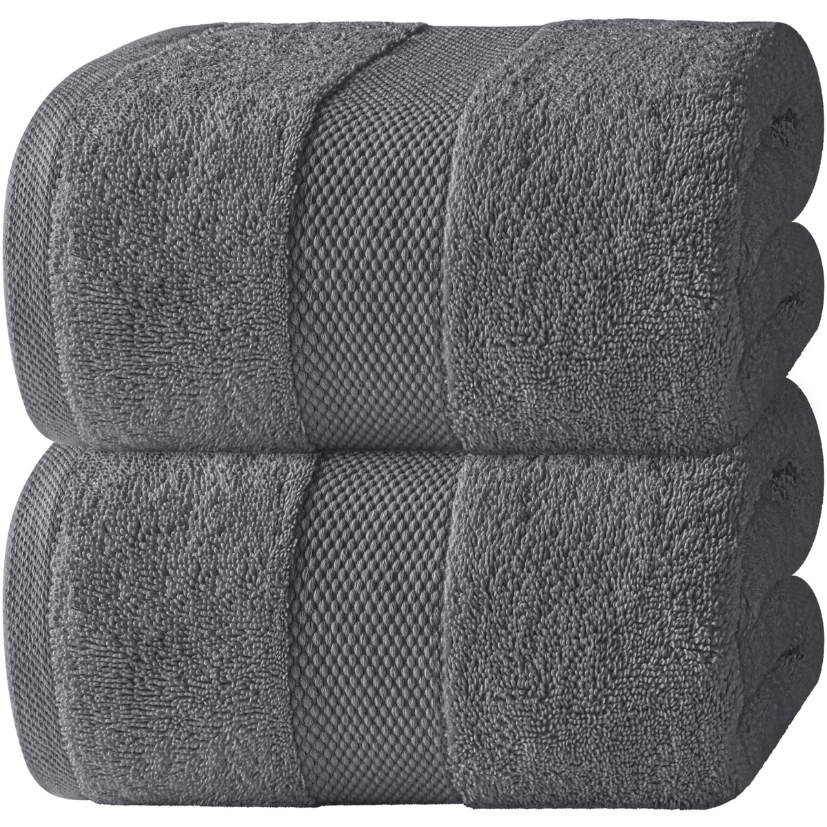 White Classic luxury bath towel 35x70 inches for spa-like comfort and full-body coverage.