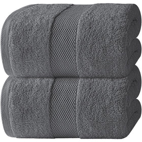 White Classic luxury bath towel 35x70 inches for spa-like comfort and full-body coverage.
