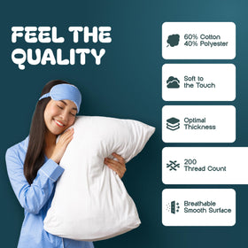White Classic Luxury Collection six-pack pillow shams for easy refresh.