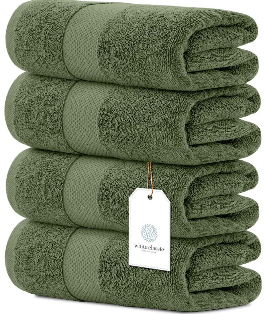White Classic Luxury towel set pack image shows plush 700 GSM towels for spa-like home comfort.