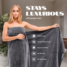 White Classic care: machine wash to maintain softness and size over time.