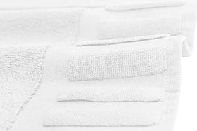 White Classic multipurpose bath mat for kitchen and bath use.