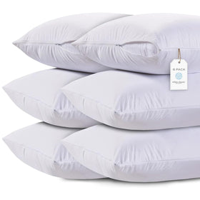 White Classic pillow case cover close-up showing 200-thread-count softness.