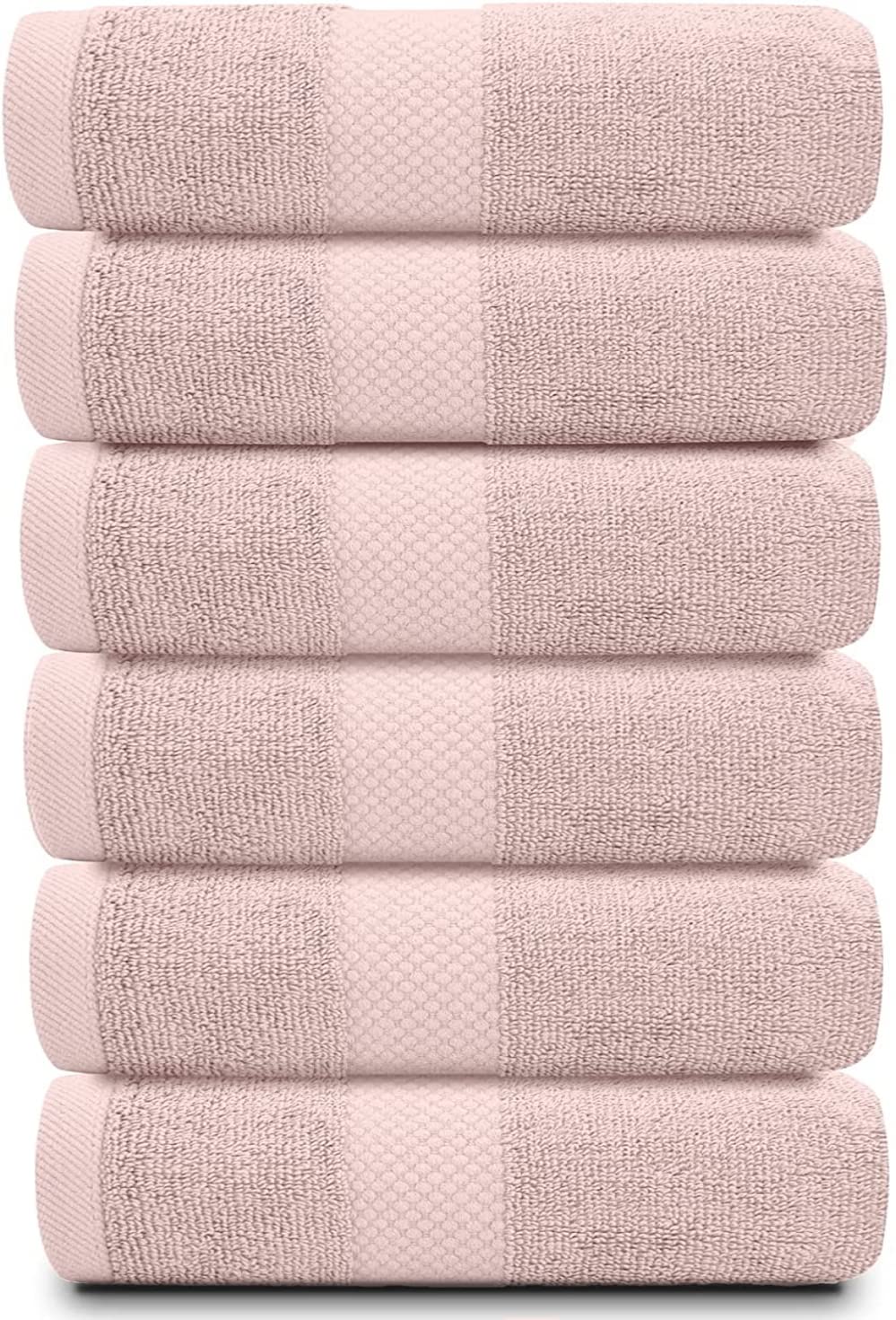 White Classic pink towel soft and plush for daily use