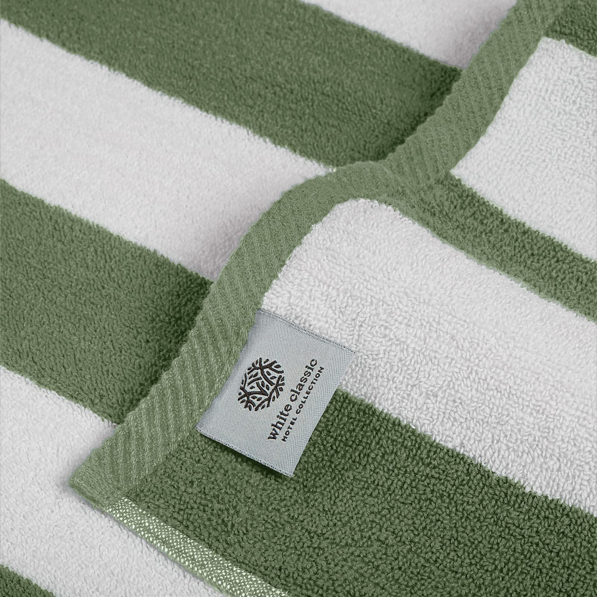 White Classic premium 500gsm cotton towel feels soft and luxurious after a shower.