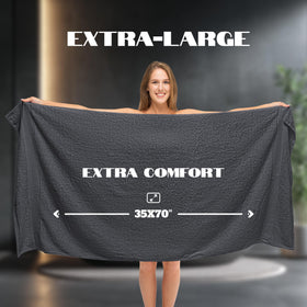 White Classic quick-dry absorbent towel for daily showers and faster laundry turnover.