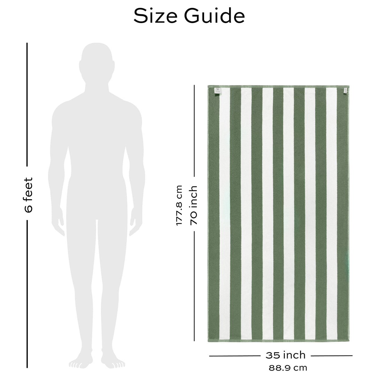 White Classic quick-dry towel dries fast after swimming and lounging by the pool.