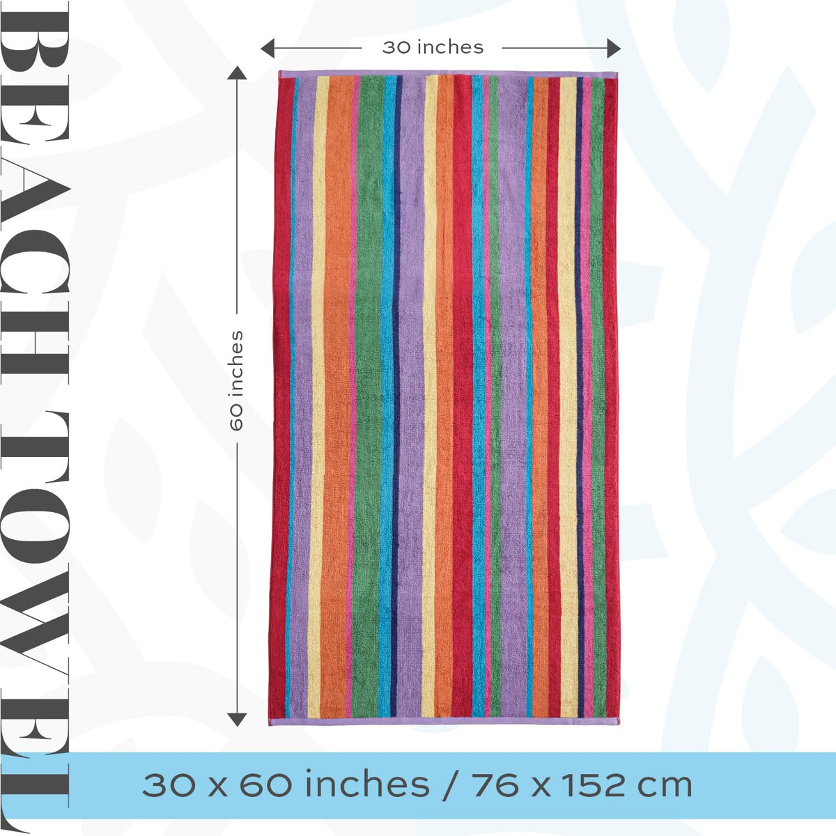 White Classic quick-dry absorbent towel after swimming sessions.
