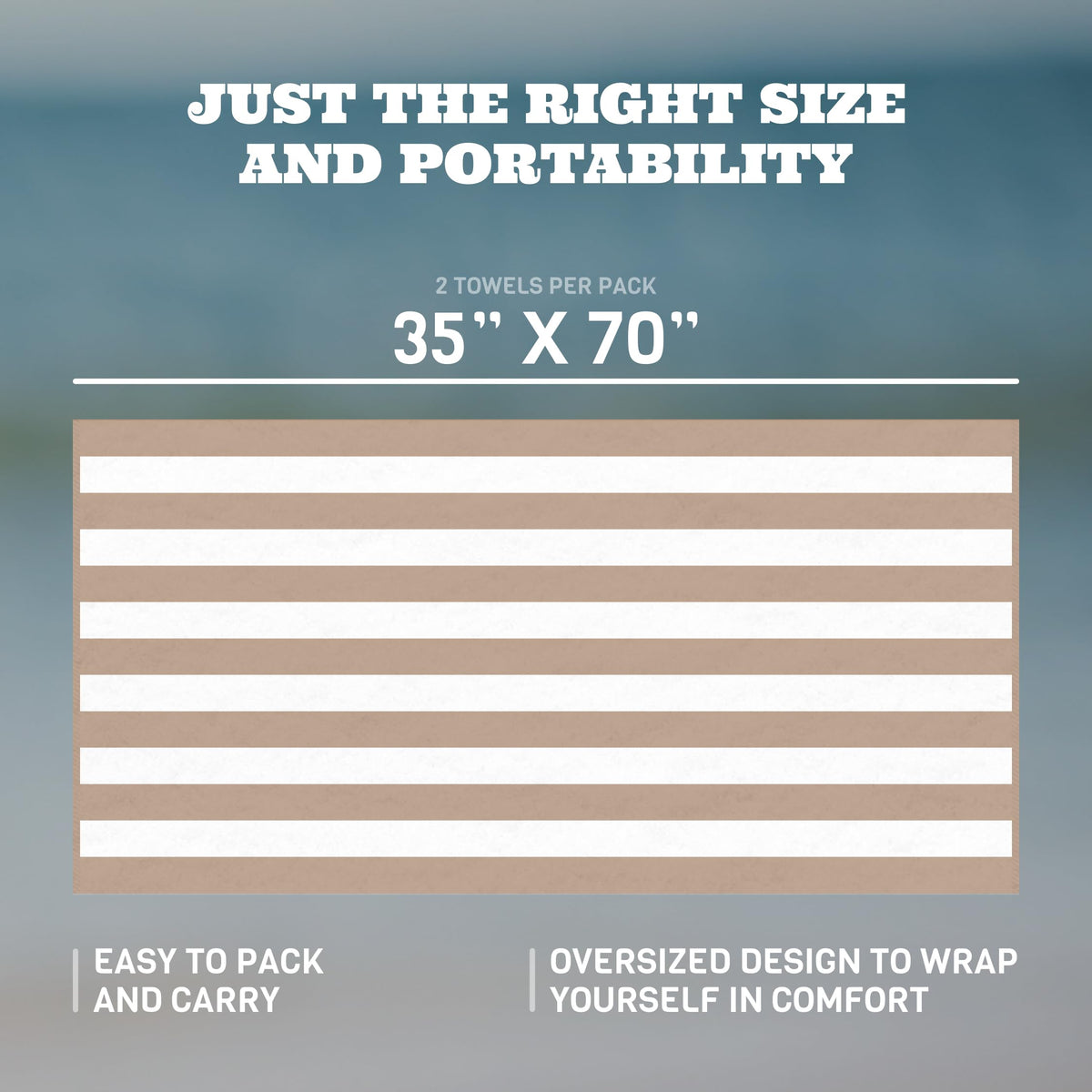 White Classic quick-dry beach towel absorbing moisture fast.