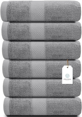 White Classic soft-turkish-cotton: plush comfort from premium Turkish fibers.